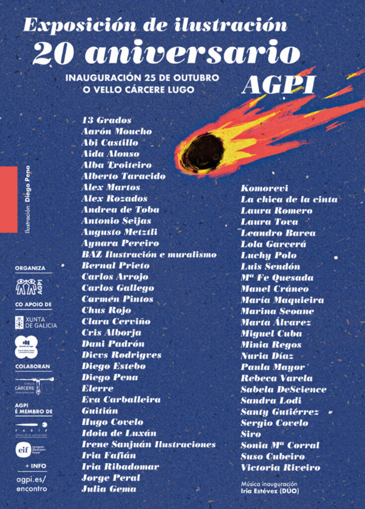 Exposición temporal «20 aniversario AGPI» – Asociación Galega de Profesionais da Ilustración