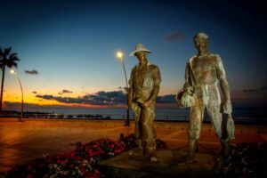 Estatuas Labrador y Pescador