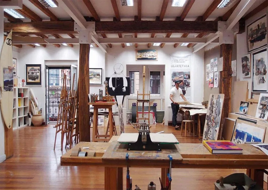 El Lienzo Azul. Estudio de pintura en Bilbao