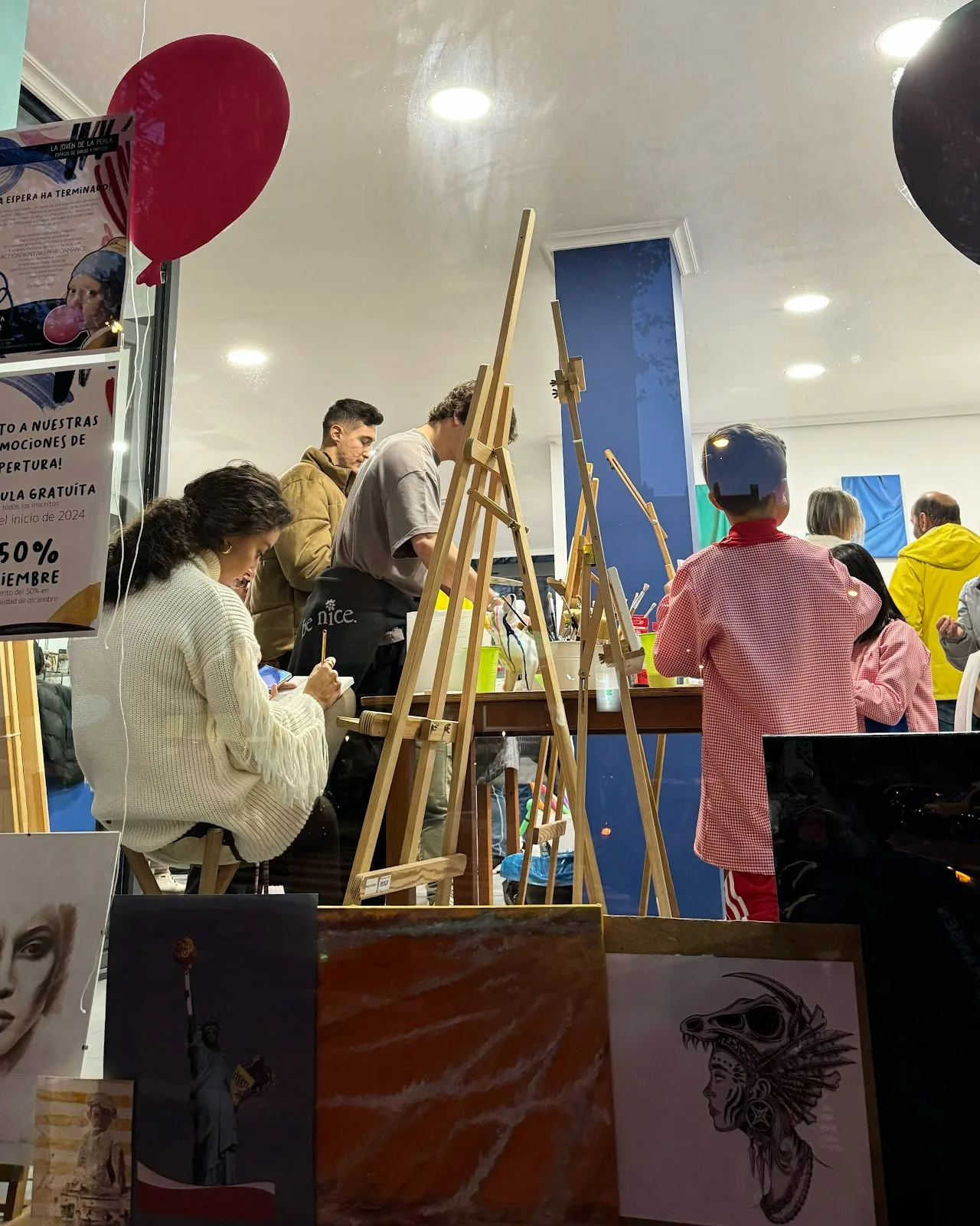 La joven de la perla. Espacio de dibujo y pintura.