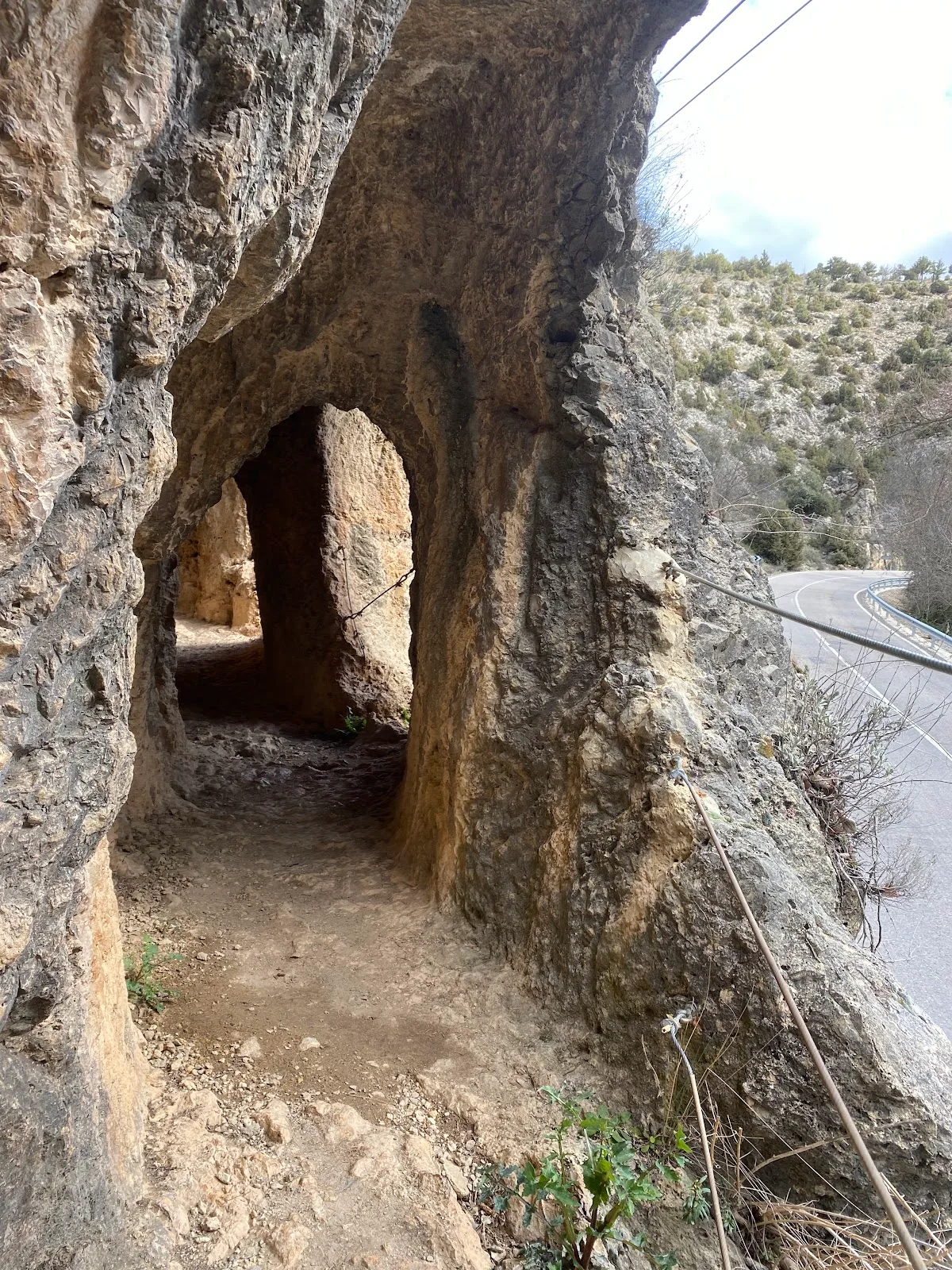 Roman Aqueduct Albarracín-Gea-Cella, Section II, Galería de los Espejos (Gallery of Mirrors)