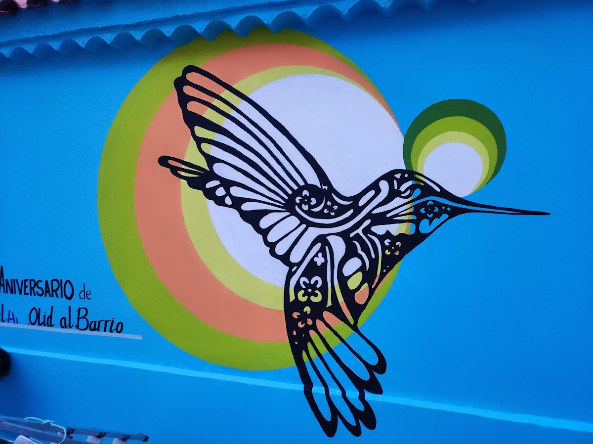 Mural colibrí
