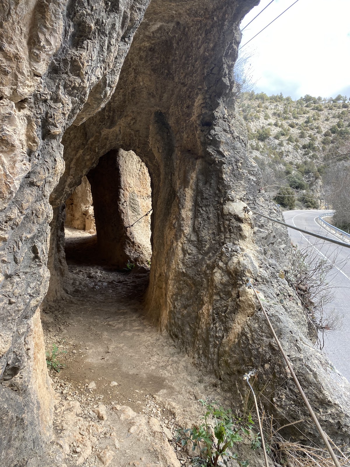 Roman Aqueduct Albarracín-Gea-Cella, Section II, Galería de los Espejos (Gallery of Mirrors)